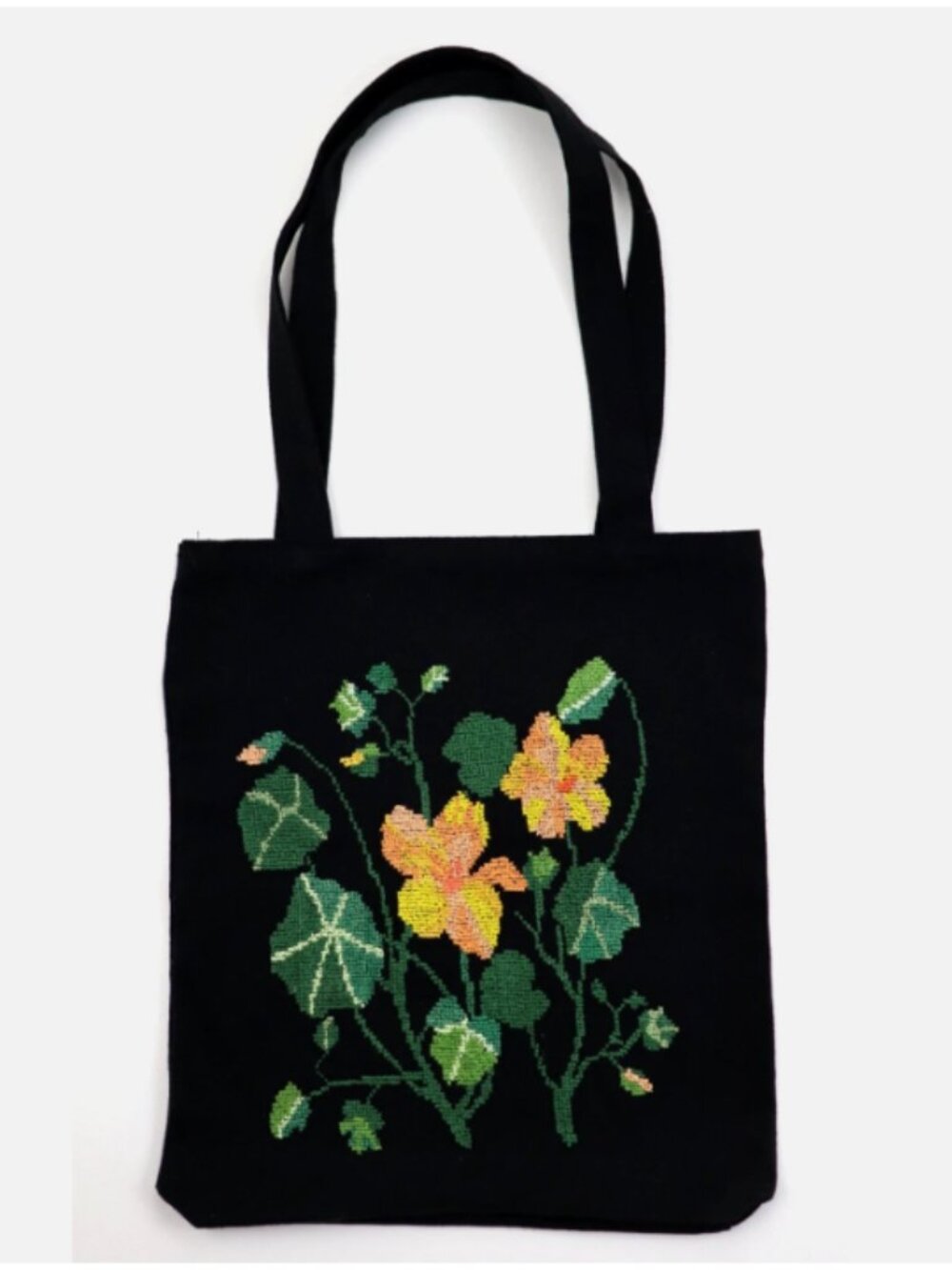Handmade Embroidered Shoulder Bag Tote Shopping 16"x 13.2"x2.5'' Unique New